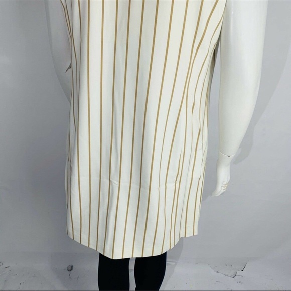 Chico's NWT Elongated Ponte Stripe Open Vest Chicos Size 2P = 12 Petite - Picture 9 of 14